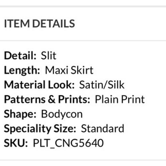 PRETTYLITTLETHING Dusty Pink Stretch Satin Split Side Maxi Skirt NWT - Picture 7 of 14